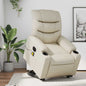 JUNG Vida Massagesessel mit Aufstehhilfe Elektrisch Creme Kunstleder