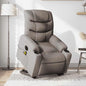 JUNG Vida Elektrischer Massagesessel mit Aufstehhilfe Taupe Stoff