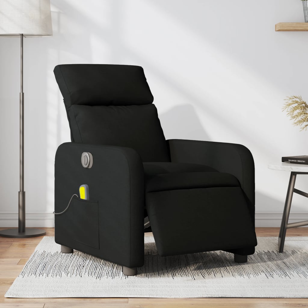 JUNG Vida Massagesessel Elektrisch Schwarz Stoff