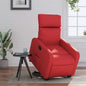 JUNG Vida Relaxsessel mit Aufstehhilfe Rot Kunstleder