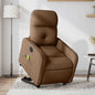 JUNG Vida Elektrischer Massagesessel mit Aufstehhilfe Braun Stoff