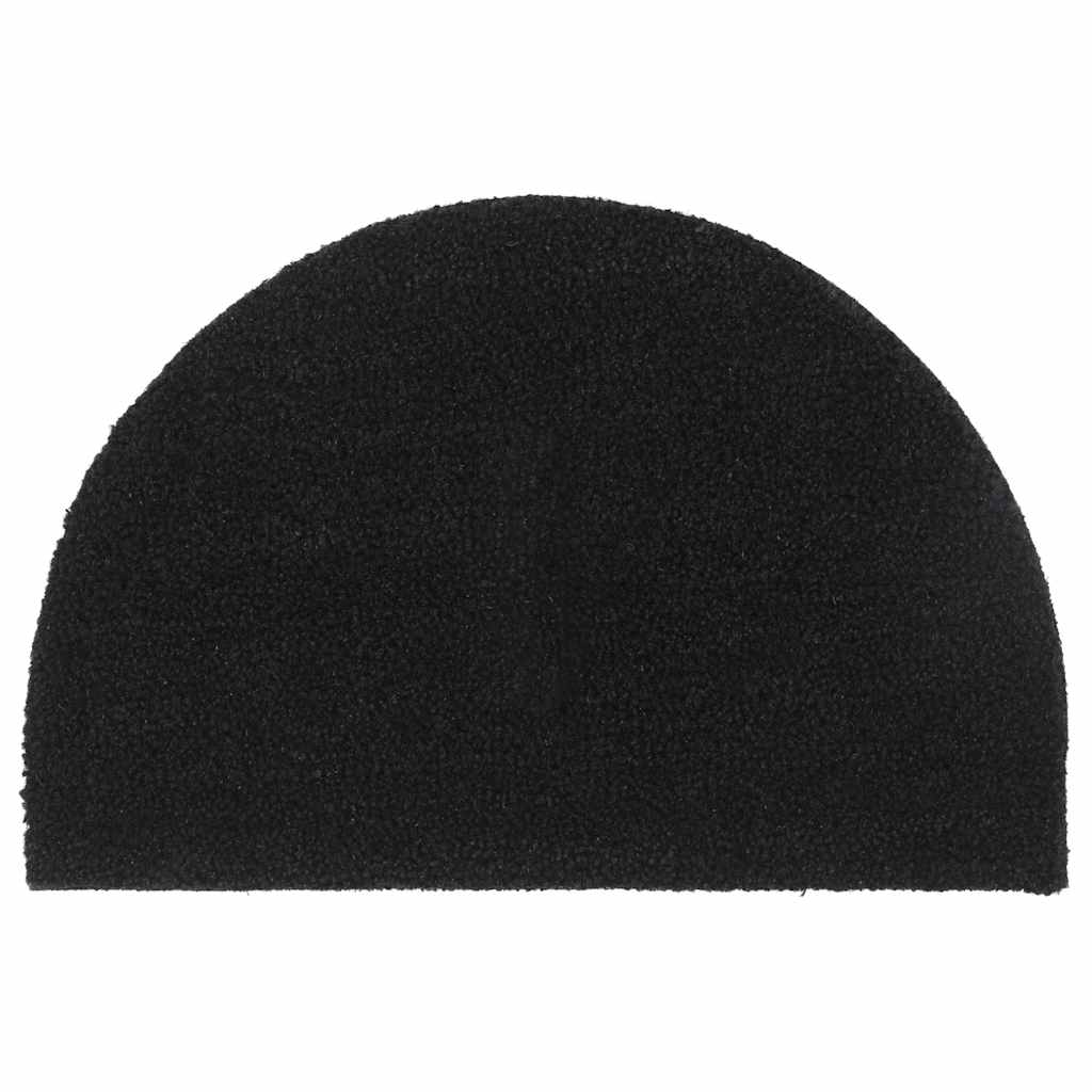 JUNG Vida Fußmatte Schwarz Halbrund 40x60 cm Kokosfaser Getuftet