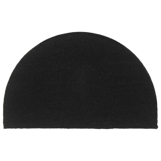 JUNG Vida Fußmatte Schwarz Halbrund 50x80 cm Kokosfaser Getuftet