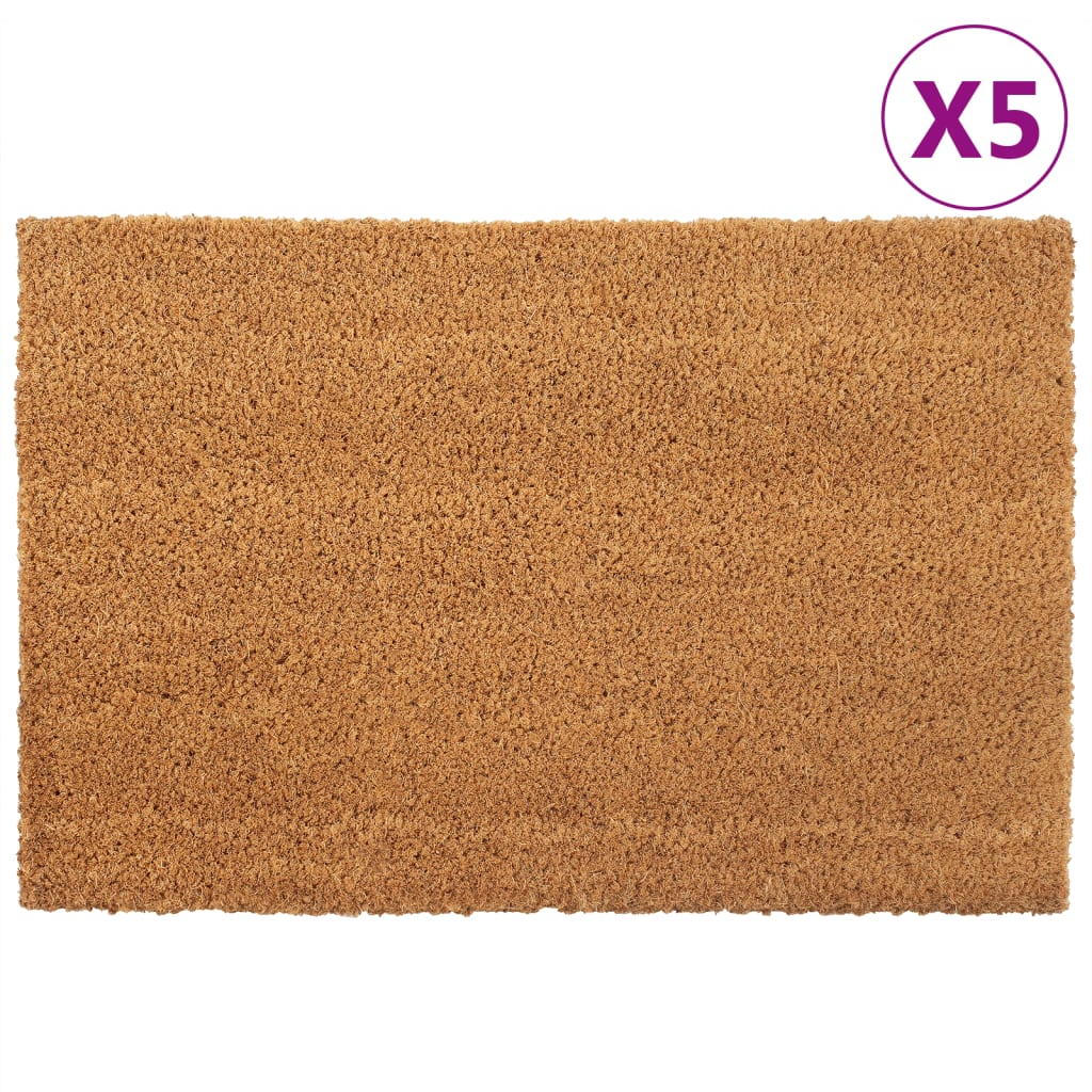 JUNG Vida Fußmatten 5 Stk. Natur 40x60 cm Kokosfaser Getuftet
