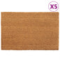 JUNG Vida Fußmatten 5 Stk. Natur 40x60 cm Kokosfaser Getuftet