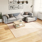 JUNG Vida Teppich HUARTE Kurzflor Weich und Waschbar Beige 240x240 cm