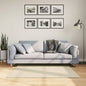 JUNG Vida Teppich HUARTE Kurzflor Weich und Waschbar Creme 120x120 cm