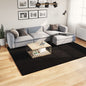 JUNG Vida Teppich HUARTE Kurzflor Weich und Waschbar Schwarz 200x280 cm