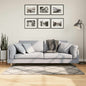 JUNG Vida Teppich Shaggy Hochflor Modern Beige und Anthrazit 80x150 cm