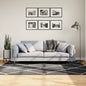 JUNG Vida Shaggy-Teppich PAMPLONA Hochflor Modern Schwarz Creme 140x200cm