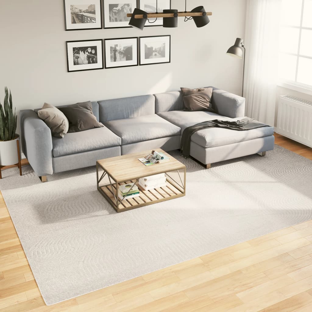 JUNG Vida Teppich IZA Kurzflor Skandinavischer Look Creme 240x340 cm