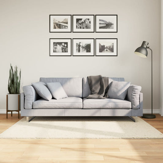 JUNG Vida Teppich OVIEDO Kurzflor Beige 120x120 cm