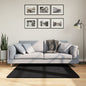 JUNG Vida Teppich OVIEDO Kurzflor Schwarz 120x120 cm