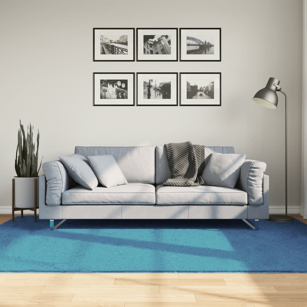 JUNG Vida Teppich OVIEDO Kurzflor Türkis 160x230 cm