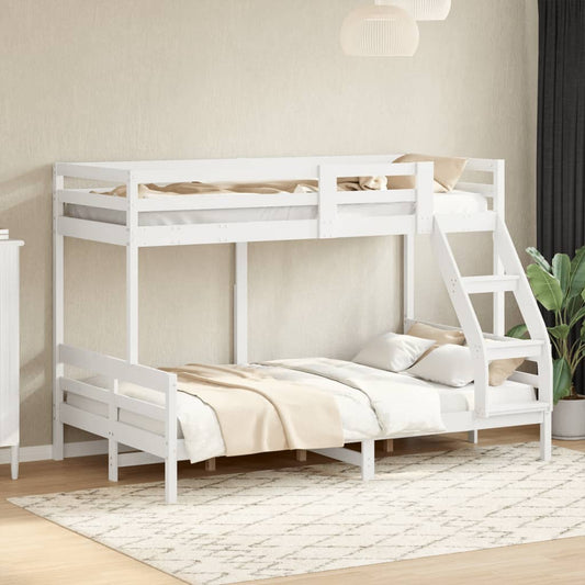 JUNG Vida Etagenbett 90x200/120x200 cm Weiß Massivholz Kiefer