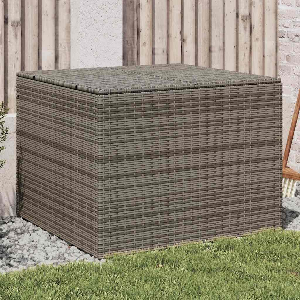 JUNG Vida Gartentruhe Grau 291L Poly Rattan