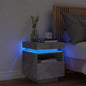JUNG Vida Nachttisch mit LED-Leuchten Betongrau 40x39x48,5 cm