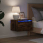 JUNG Vida Wand-Nachttische mit LED-Leuchten 2 Stk. Räuchereiche