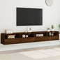 JUNG Vida TV-Wandschränke 2 Stk. Braun Eiche-Optik 100x30x30 cm