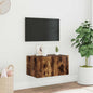 JUNG Vida TV-Wandschrank mit LED-Leuchten Räuchereiche 60x35x31 cm
