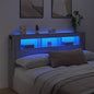 JUNG Vida LED-Kopfteil Grau Sonoma 180x18,5x103,5 cm Holzwerkstoff