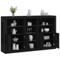 JUNG Vida Sideboard mit LED-Leuchten Schwarz 162x37x100 cm