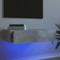 JUNG Vida TV-Schrank mit LED-Leuchten Betongrau 60x35x15,5 cm