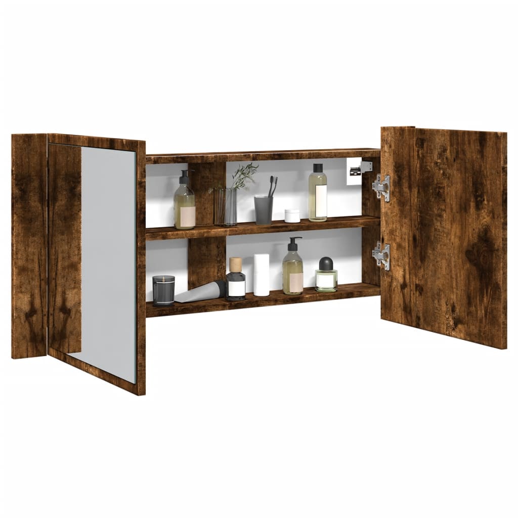 JUNG Vida LED-Spiegelschrank Räuchereiche 100x12x45 cm