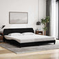 JUNG Vida Bettgestell "Dover" Schwarz 200x200 cm Stoff