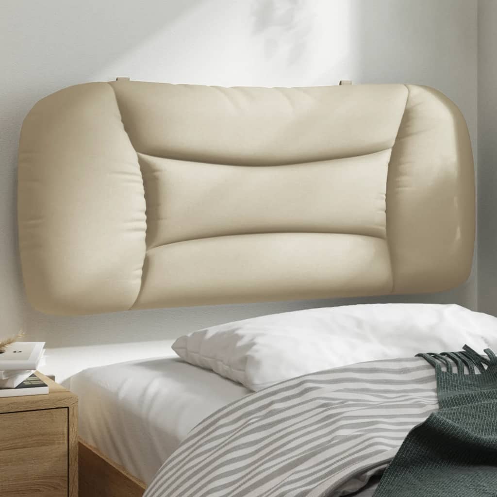 JUNG Vida Kopfteil-Kissen "Hvar" Creme 90 cm Stoff