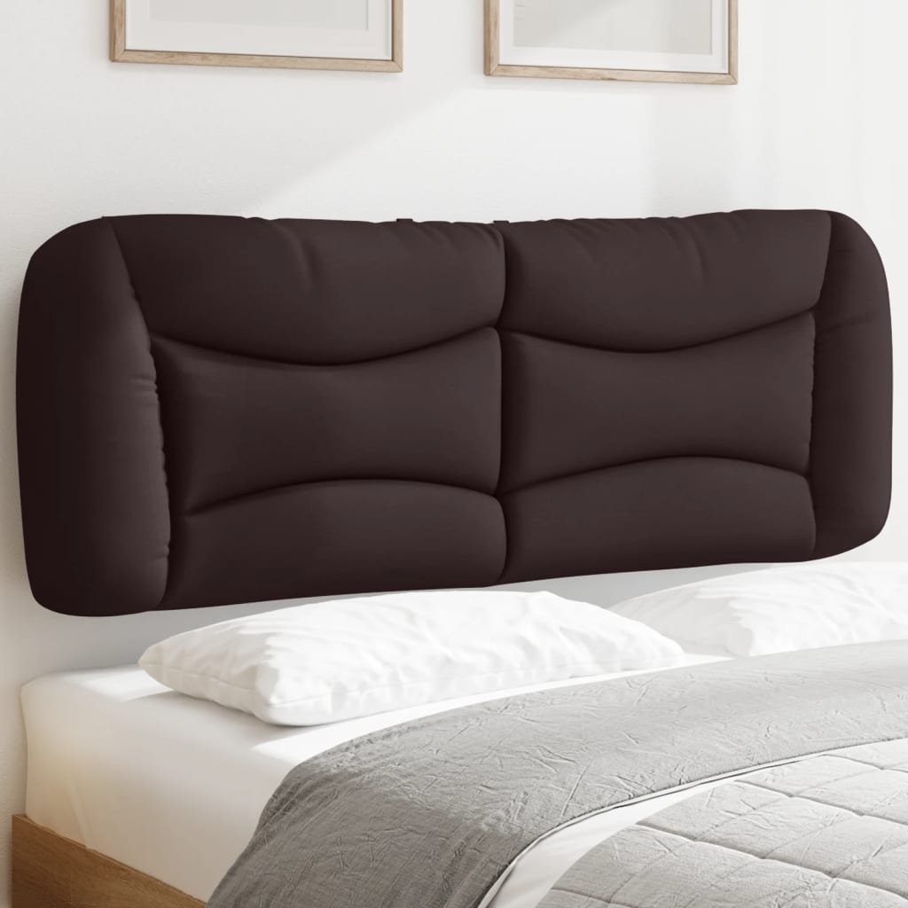 JUNG Vida Kopfteil-Kissen "Hvar" Dunkelbraun 120 cm Stoff