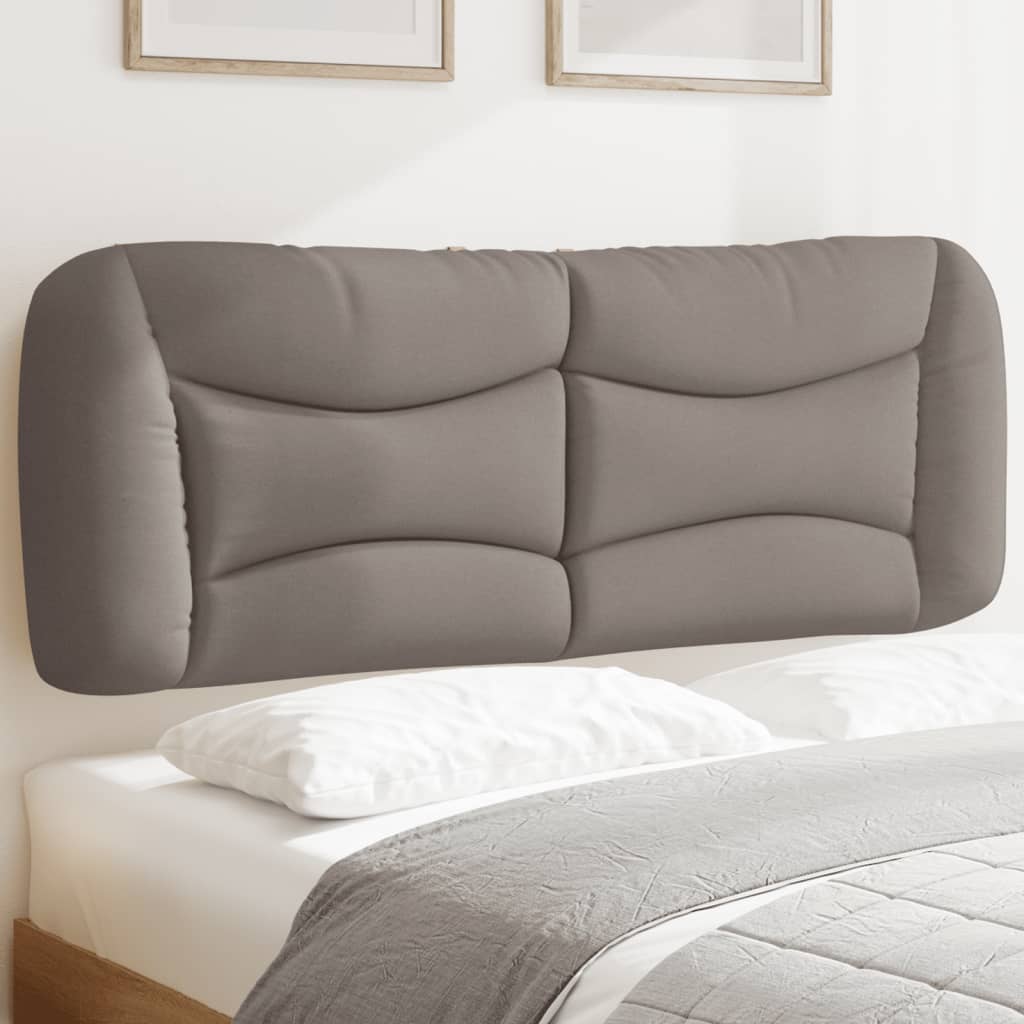 JUNG Vida Kopfteil-Kissen "Hvar" Taupe 120 cm Stoff