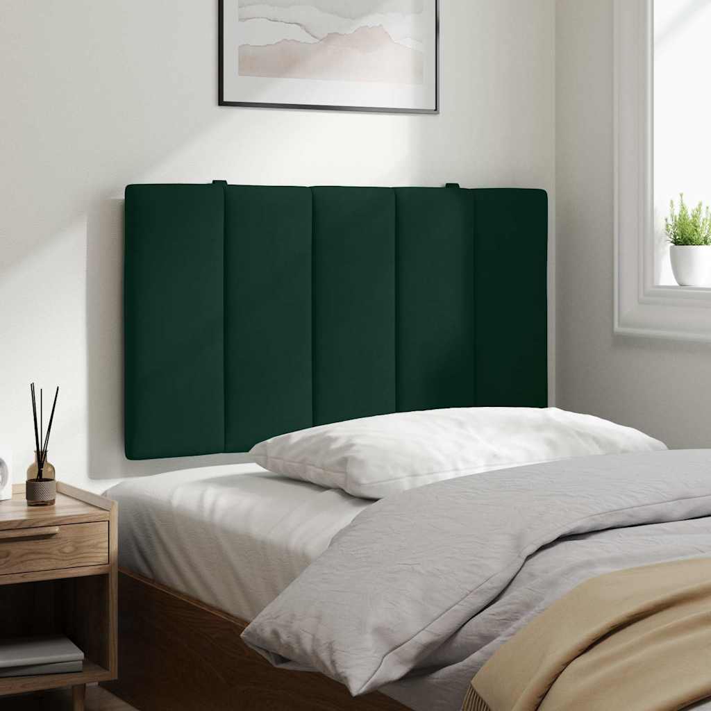 JUNG Vida Kopfteil-Kissen "Hanko" Dunkelgrün 90 cm Samt