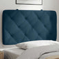 JUNG Vida Kopfteil-Kissen Blau 80 cm Samt