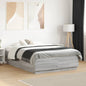 JUNG Vida Bettgestell mit LED Grau Sonoma 135x190 cm Holzwerkstoff