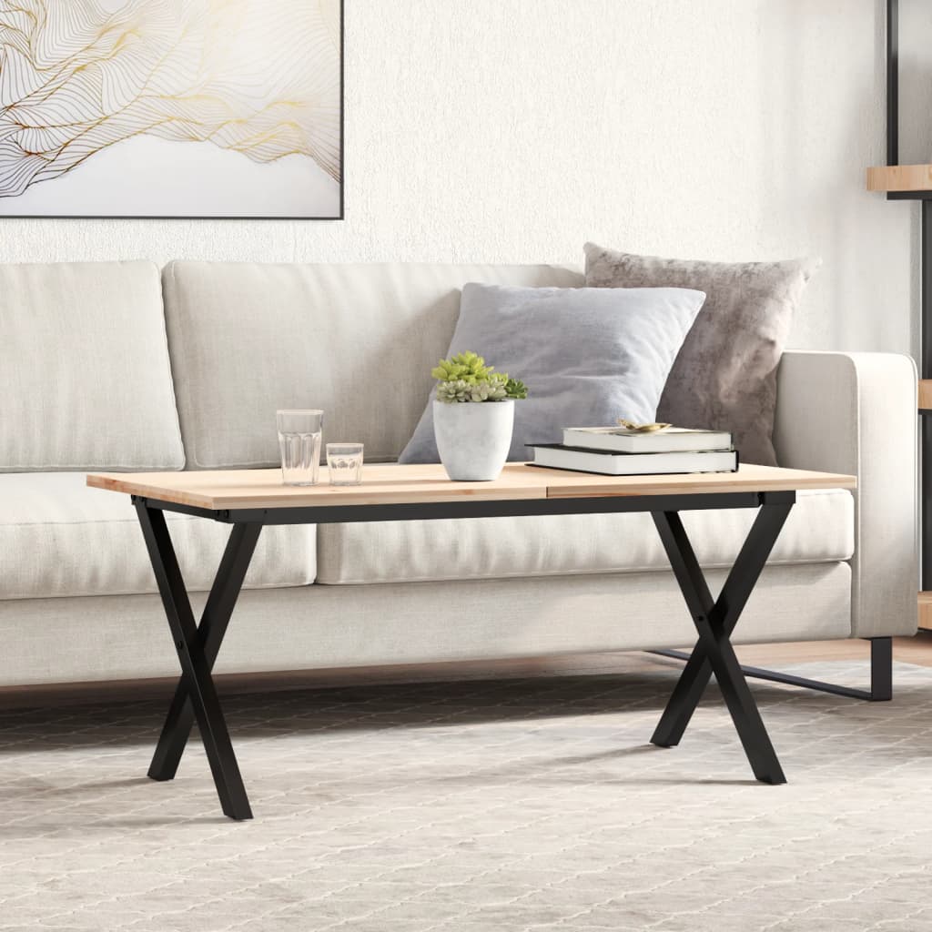 JUNG Vida Couchtisch-Gestell in X-Form 90x30x43 cm Stahl
