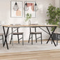 JUNG Vida Esstisch-Gestell in X-Form 160x80x73 cm Stahl