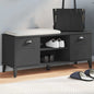 JUNG Vida Schuhbank VIKEN Schwarz 106x35x45 cm Holzwerkstoff