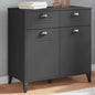 JUNG Vida Sideboard VIKEN Anthrazit 80x40x80 cm Holzwerkstoff