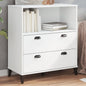 JUNG Vida Bücherschrank VIKEN Weiß 80x40x90 cm Holzwerkstoff