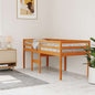 JUNG Vida Hochbett Wachsbraun 80x200 cm Massivholz Kiefer