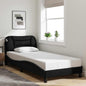 JUNG Vida Bettgestell ohne Matratze "Hvar" Schwarz 80x200 cm Stoff