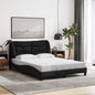 JUNG Vida Bettgestell ohne Matratze "Hvar" Schwarz 140x190 cm Stoff