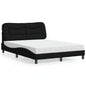 JUNG Vida Bett mit Matratze "Hvar" Schwarz 120x200 cm Stoff
