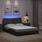JUNG Vida Bettgestell mit LED ohne Matratze "Hvar" Grau 120x200 cm