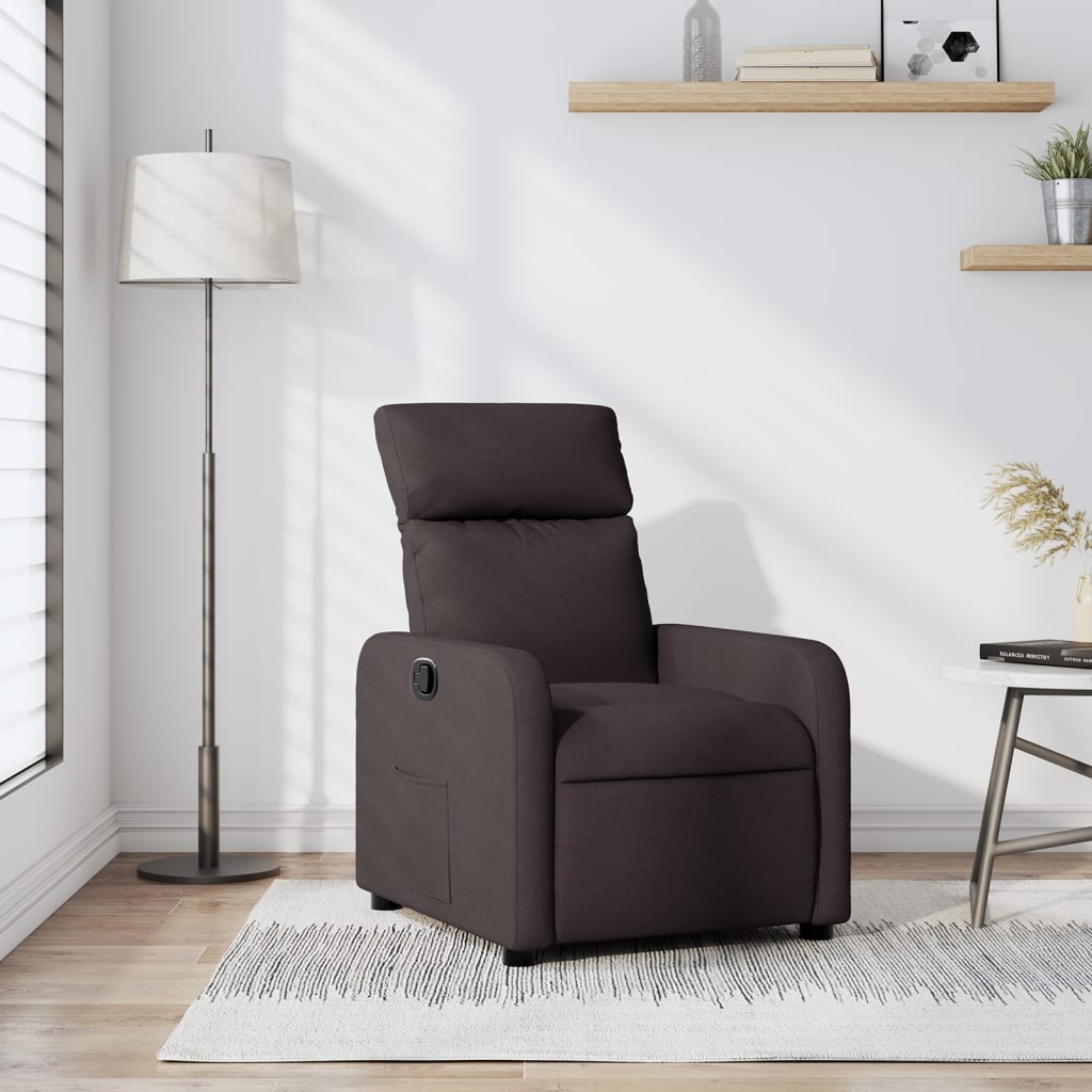 JUNG Vida Relaxsessel Dunkelbraun Stoff