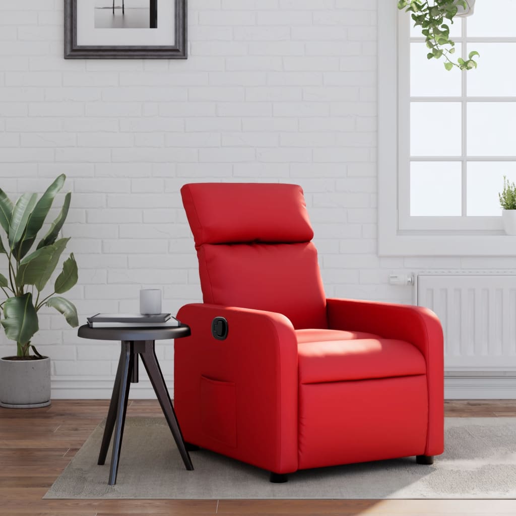 JUNG Vida Relaxsessel Rot Kunstleder