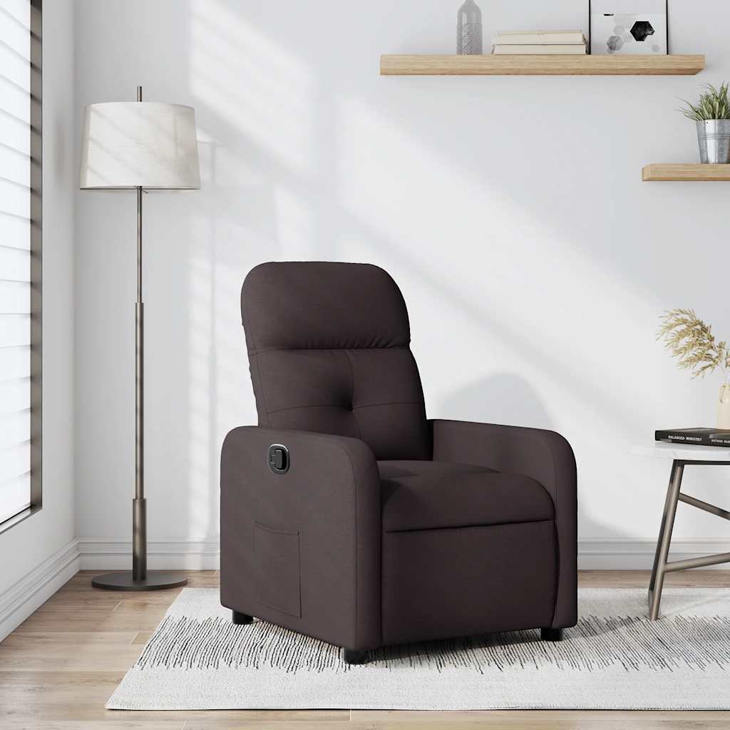 JUNG Vida Relaxsessel Dunkelbraun Stoff