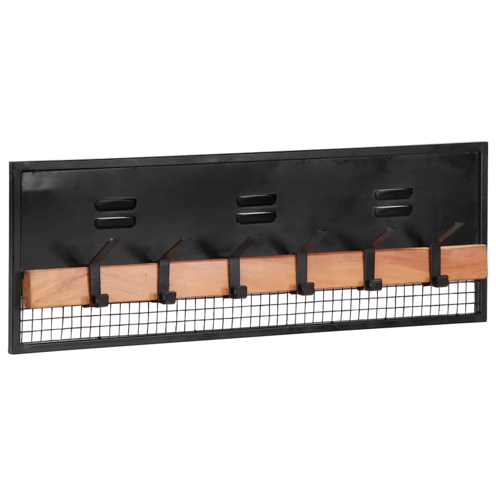 JUNG Vida Wandgarderobe 90x11x30 cm Massivholz Mango