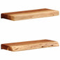 JUNG Vida Wandregale 2 Stk. 40x20x3,5 cm Massivholz Akazie